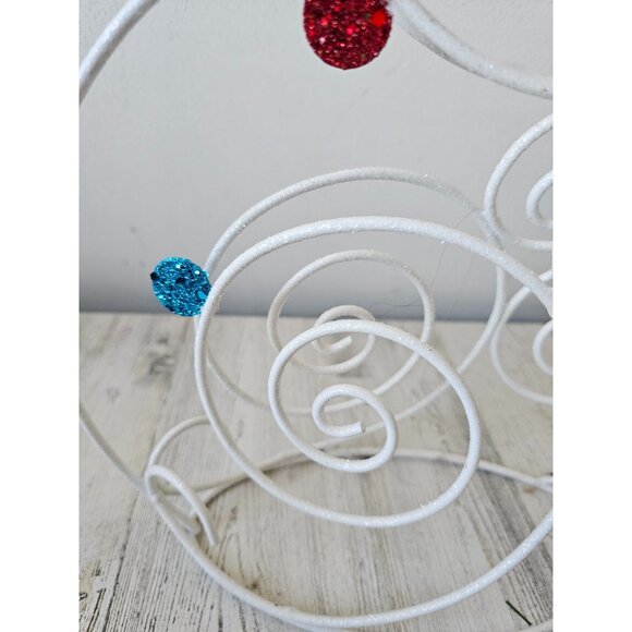 Pier 1 glitter large snowman Xmas decor retired rare - Picture 2 of 9